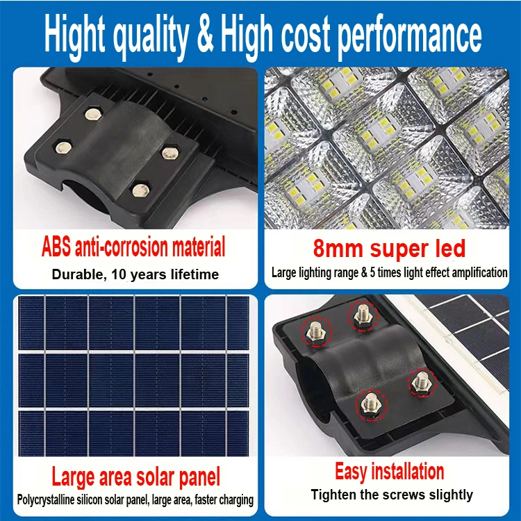 Wholesale Price Outdoor Road Wall Integrated Solar System Battery Energy Lamp Panel 300W Garden LED Flood Solar Street Lighting
