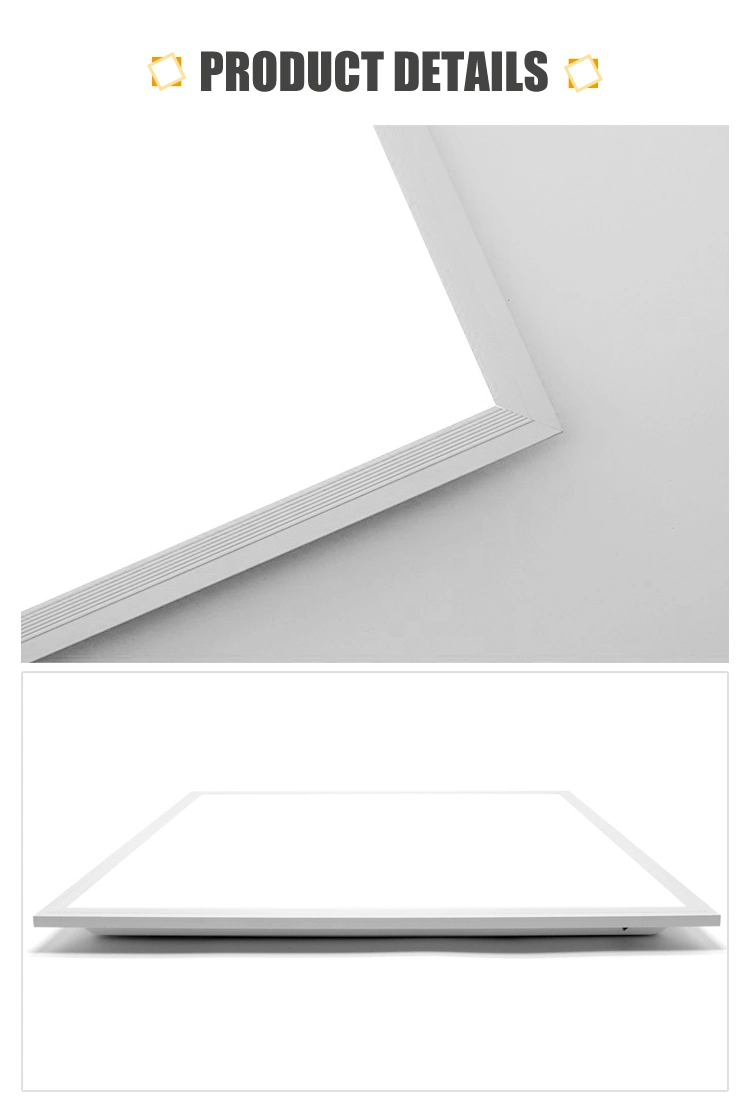 595*595 Recessed LED Ceiling Panel Light Aluminium with Backlit Square LED panel Ceiling Lights