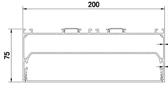 Energy Saving Promotional LED Light Temperature Resistance LED Recessed Linear Pendant Light 