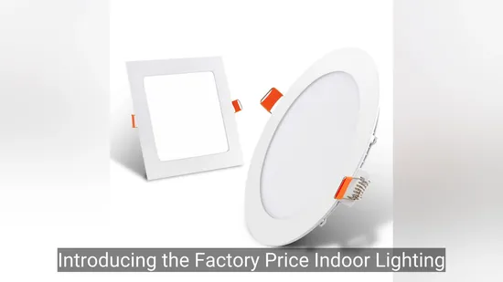 Recessed Mounted Slim Round Square LED Panel Light for Home Office Ceiling 