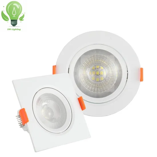 5W 10W 15W 20W Plastic Ceiling Lamp Angle Adjustable LED Slim Panel Light CCT Dimmable Downlight COB Down Light with Dob Driver 