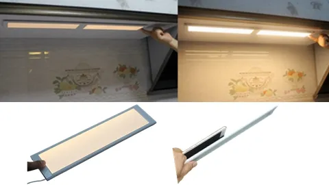 DC12V Slim Panel Light Touch Dimming Kitchen LED Cabinet Lighting 