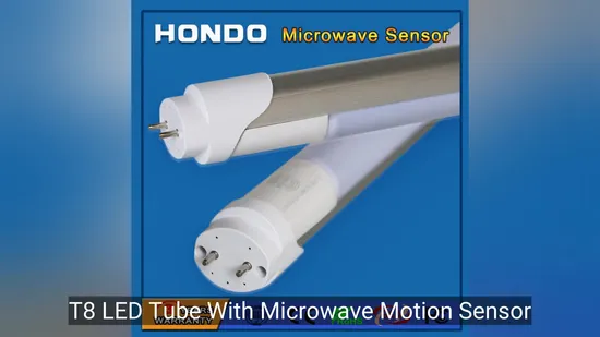 Microwave Motion Sensor Fluorescent Lamp LED T8 G13 Tube Light 18W for Underground Parking Lot Lighting 