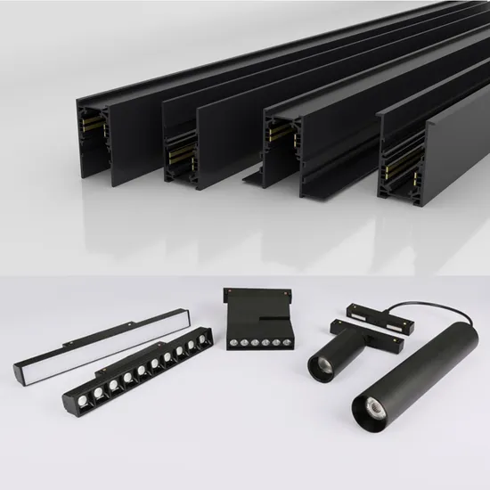 DC48V 48 Volts High Quality Embedded 16mm 38mm Magnetic Linear Rail Trimless Ceiling Linear Recessed Modular Dali Magnet Magnetic LED Linear Track Light 