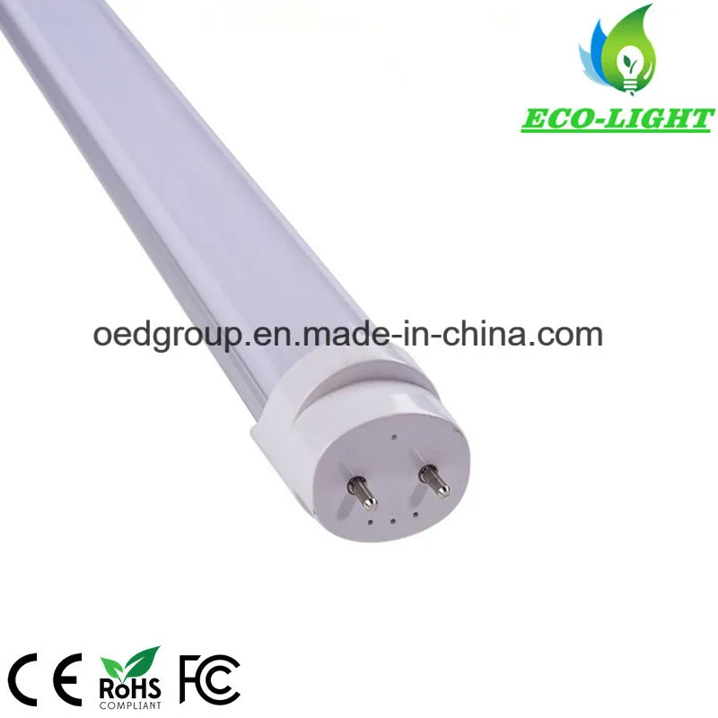 160lm/W CRI>80ra 3000lm T8 18W LED Tube Light AC85