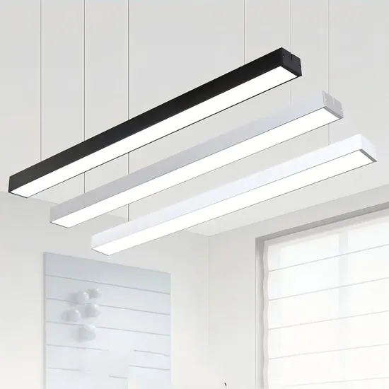 1.8m 6FT Suspended LED Linear Light Aluminum Profile Hanging LED Pendant Light 