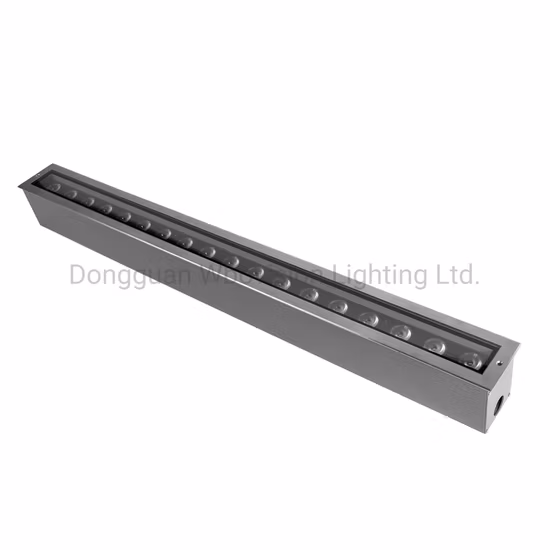 IP67 Linear Stainless Steel Floor Recessed LED Inground up Light 12W DMX512