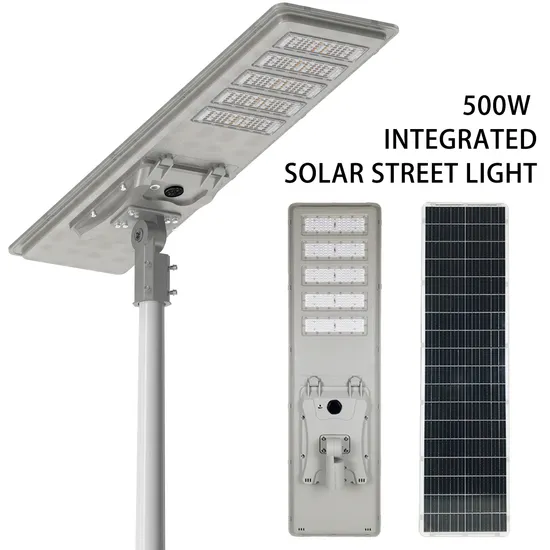 Solar LED Patented Design Solar Panel on The Pole Solar Powered Integrated All in One Post Garden Street Light 